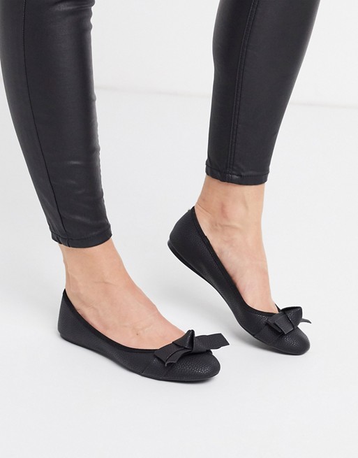 Ted Baker Antheia bow detail leather ballet pumps