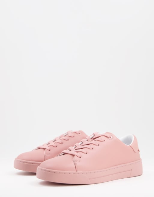 Ted baker sale pink suede trainers