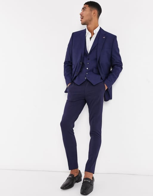 Ted Baker - Ash ensfarvet jakkesæt i slim fit, 4 af 4