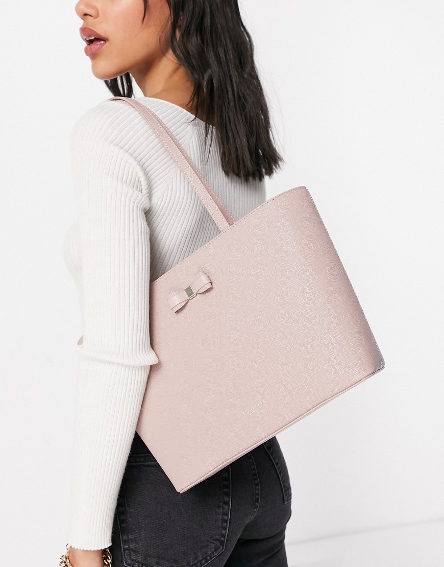 Ted Baker AVEEDA LEATHER BOW DUSTY PINK BAG
