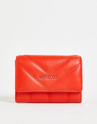Ted Baker Ayvill leather small matinee purse in red