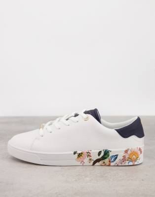 sanzap vanilla printed cupsole trainer