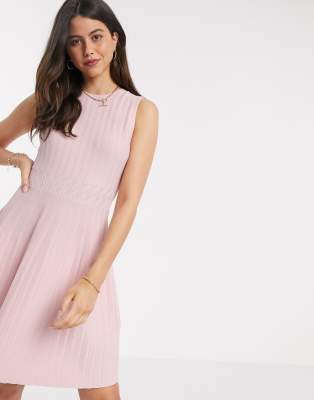 ted baker pink knit dress