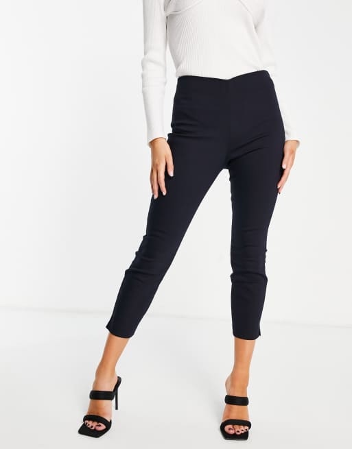 Ted Baker Baylea split hem crop trouser in navy | ASOS