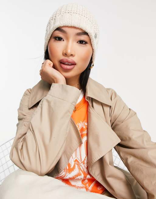 Ted Baker – Beka – Jasnobeżowa dzianinowa czapka beanie
