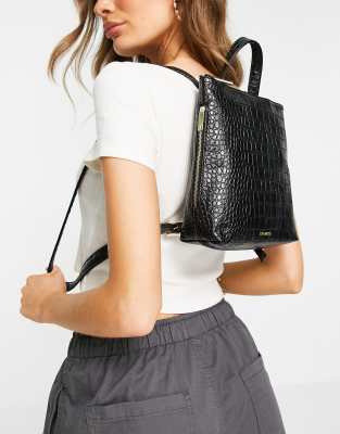 Ted Baker Belax imitation croc backpack in black