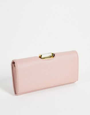 Ted Baker Bita foldover purse in light pink