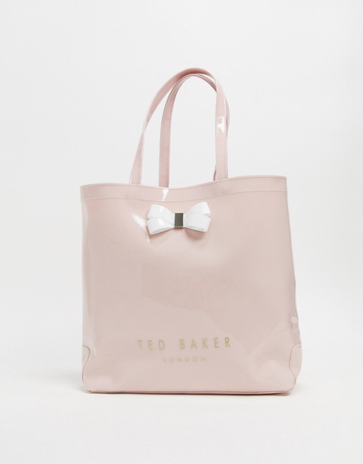 Ted Baker bow detail large icon bag in pink