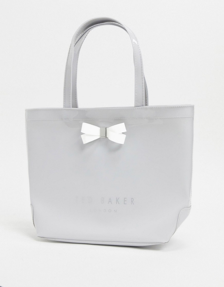 Ted Baker bow detail small icon bag in grey
