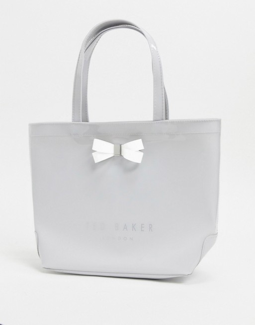 Ted Baker bow detail small icon bag in grey | ASOS