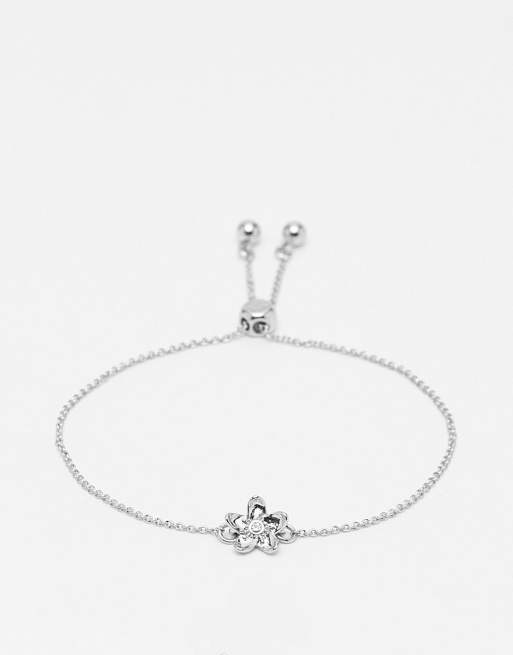 Ted Baker - Braidn - Braccialetto argento con fiore