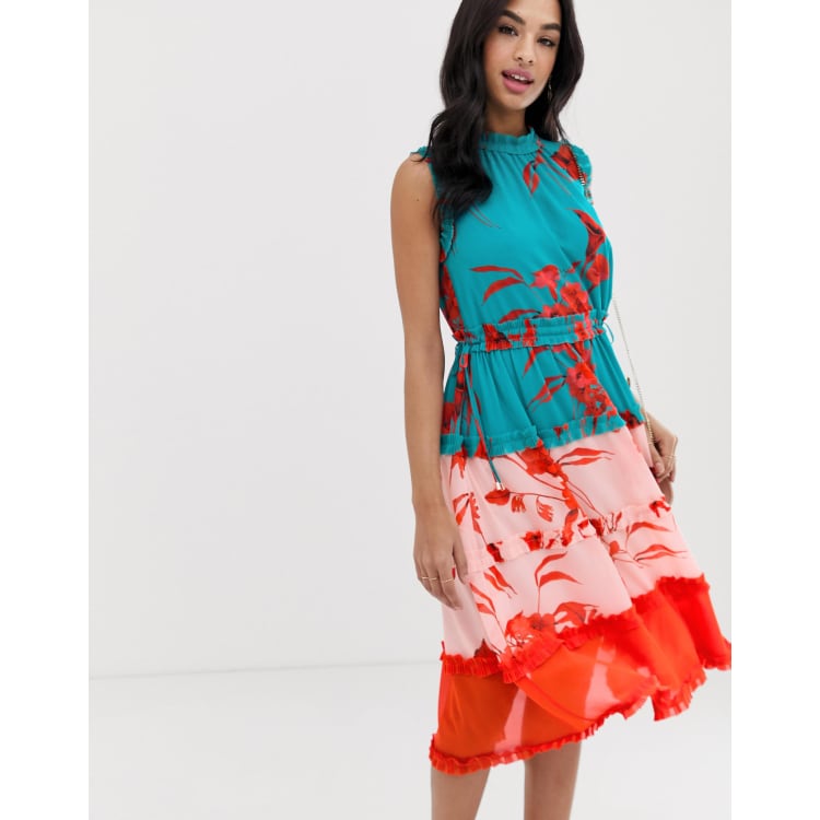 Ted baker camelis hotsell fantasia tiered midi dress