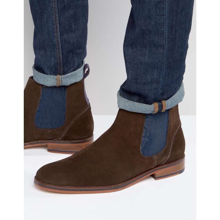 Ted baker saldor store suede chelsea boots