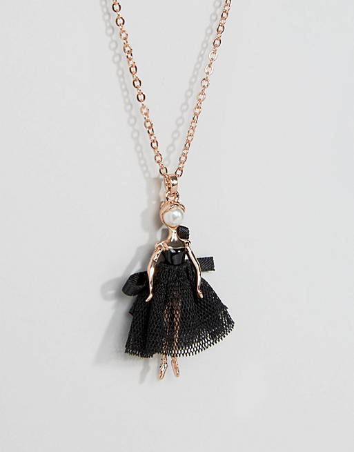 Ted Baker – Carabel – Halskette mit kleinem Ballerina-Anhänger | ASOS