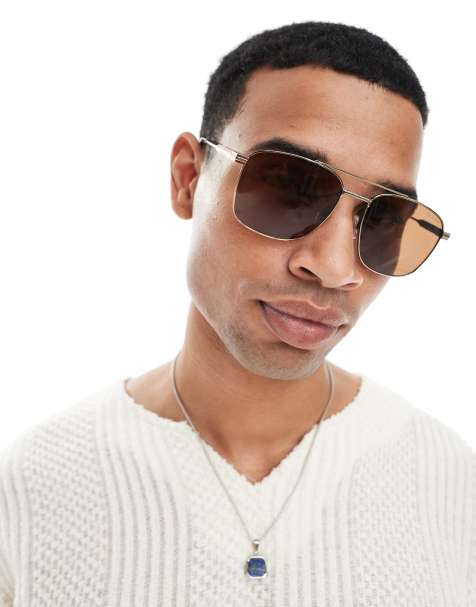 Ted Baker Chase Sunglasses in gold - view 1