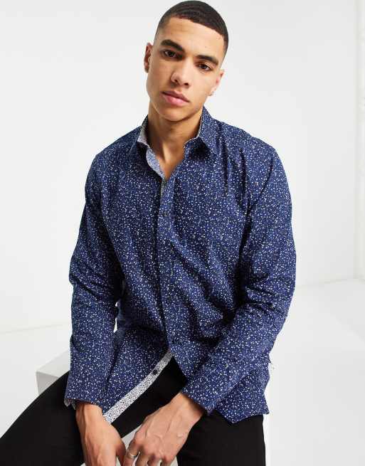 Chemise en coton à manches longues - coloris BLANC - Armand Thiery