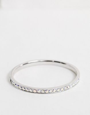 Ted Baker – Clemara – Silverfärgat armband med Swarovski-kristaller och gångjärnslås