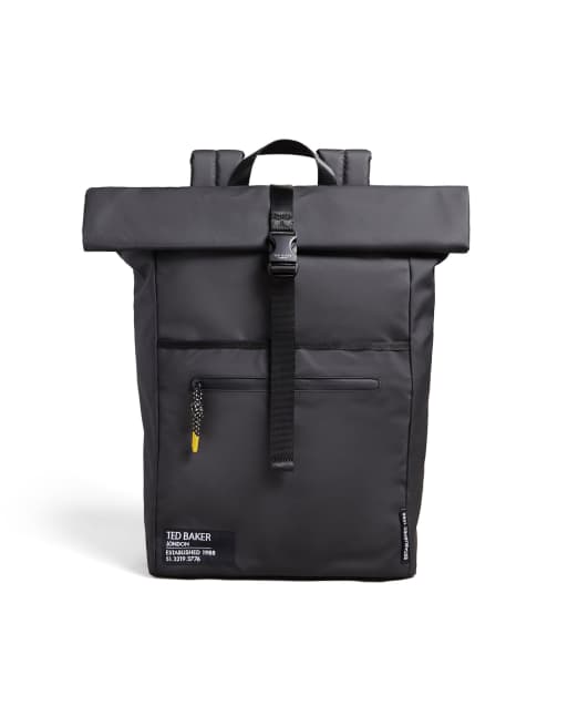 Ted Baker - Clime - Sac à dos caoutchouté à roulettes - Noir