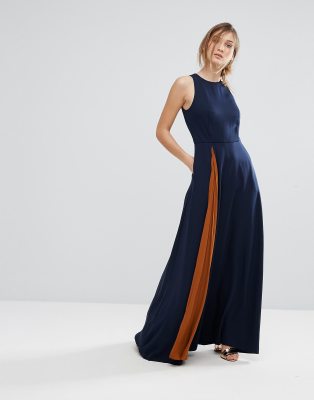 ted baker navy maxi dress