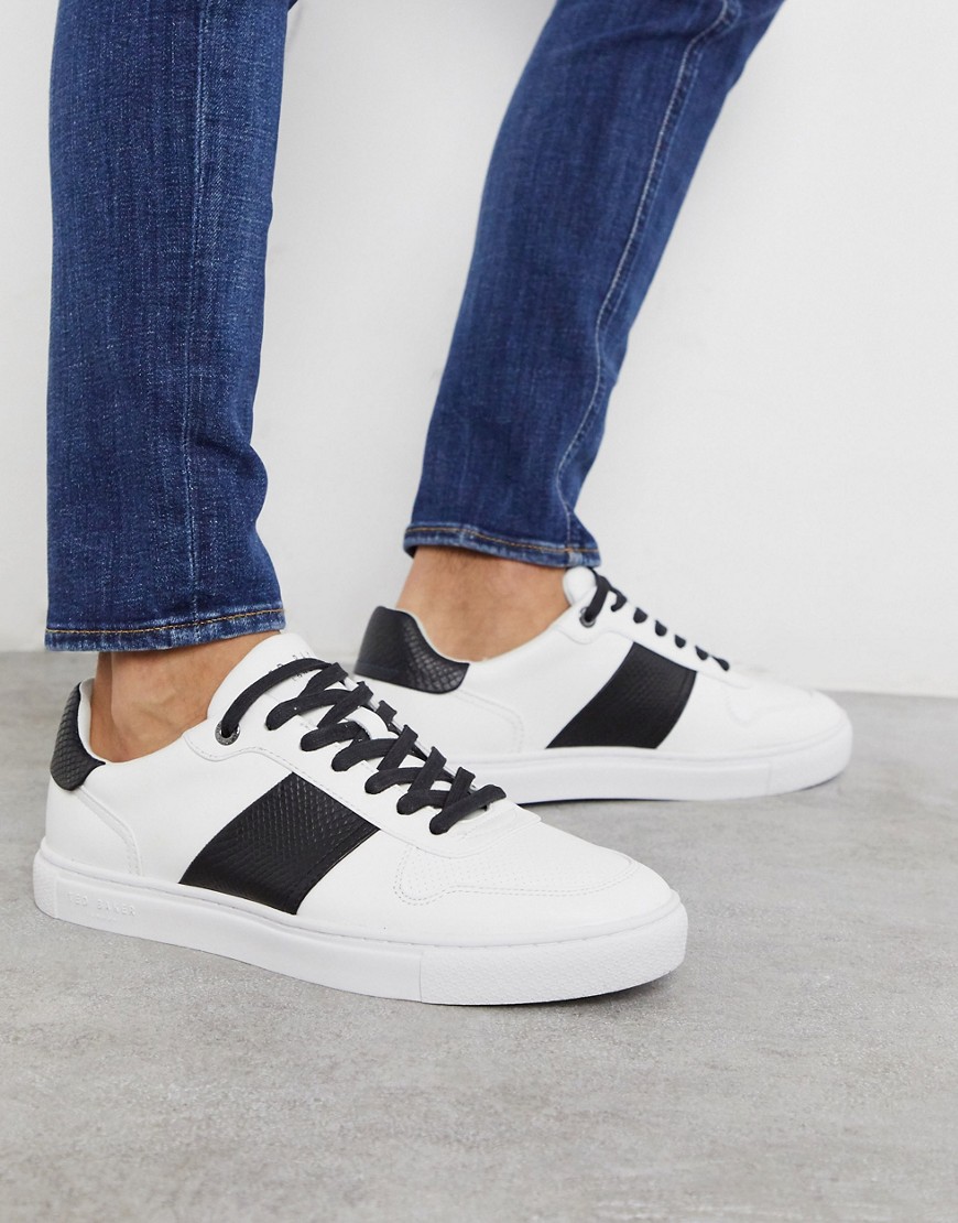 Ted Baker Coppol Sneakers In White Leather