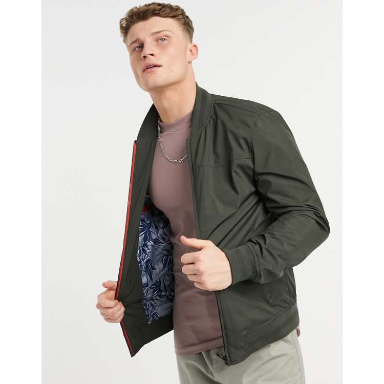 Ted baker green deals bomber jacket