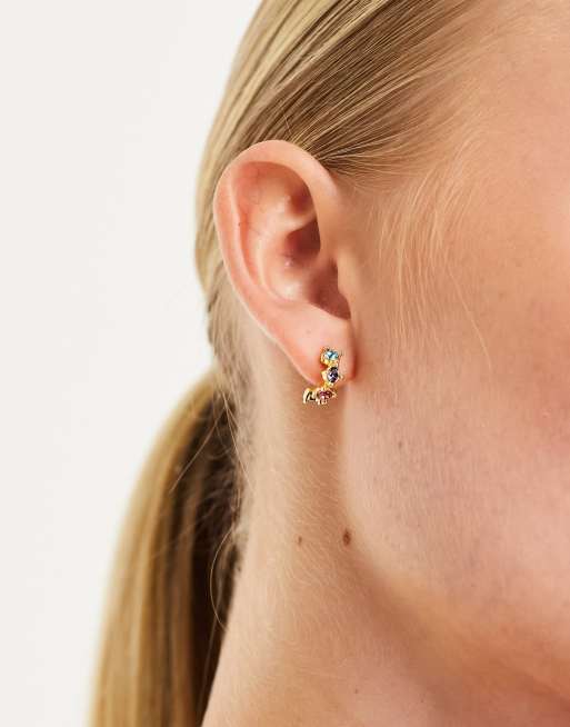 Ted baker gold 2024 hoop earrings