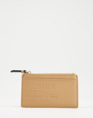 Ted Baker Darcena zip coin purse in brown