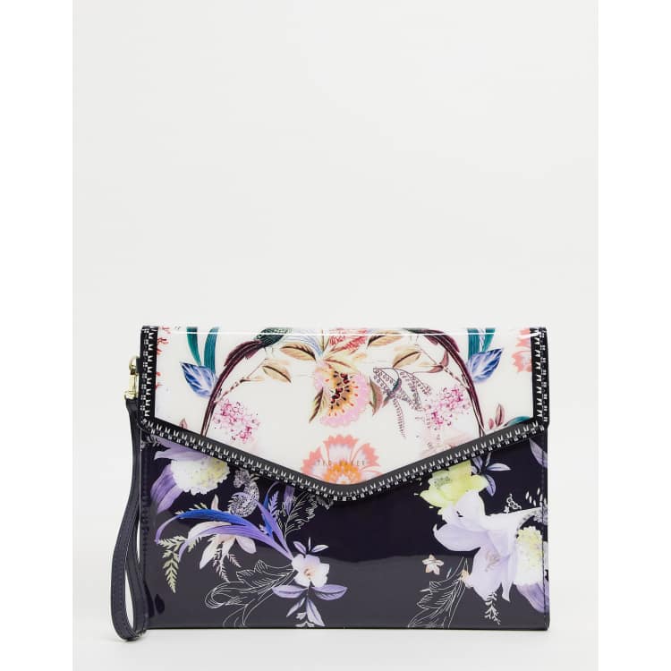 Patterned discount clutch bag