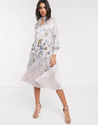 ted baker simarra florence midi dress