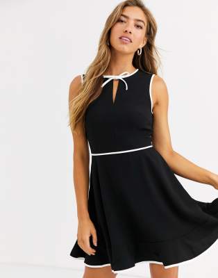 ted baker bow dress black