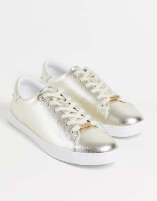ted baker gold trainers