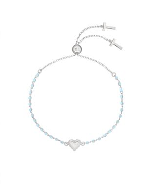 Ted Baker - Exclusives - Saraah - Armband met trekkoord en kristallen rand in zilver en blauw
