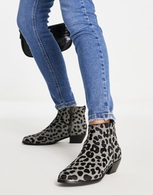 Ted Baker exotic printed boot in grey