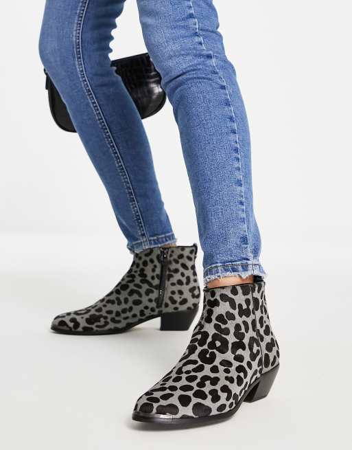 Leopard shop boots asos