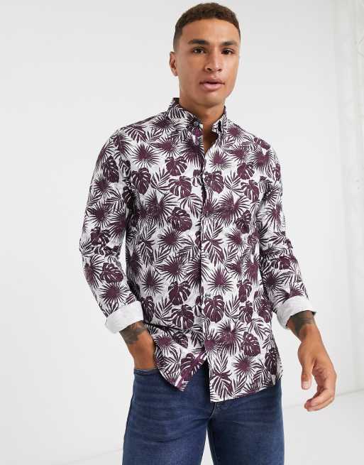 ted baker leaf print shirt