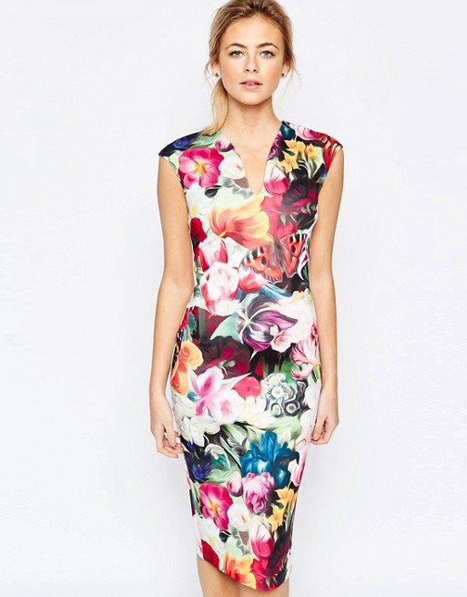 Ted Baker | Ted Baker Floral Swirl Print Dress