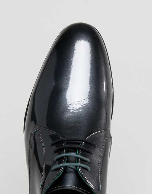 Ted Baker – Fonntan Metallic grå derbyskor, 3 av 4