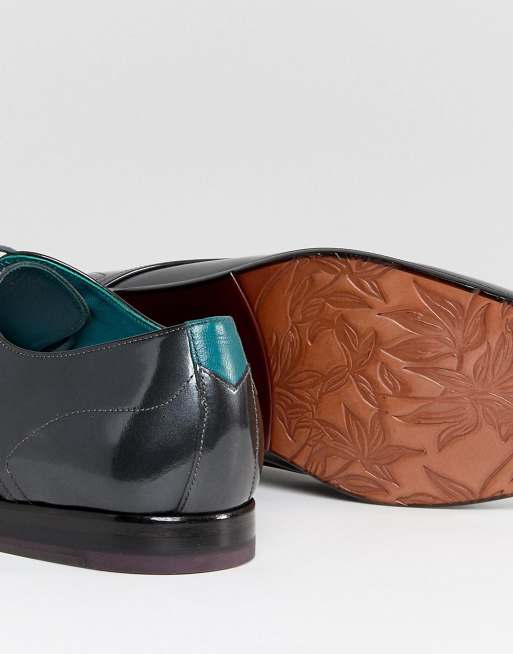 Ted Baker - Fonntan - Scarpe derby grigio metallizzato, 4 di 4