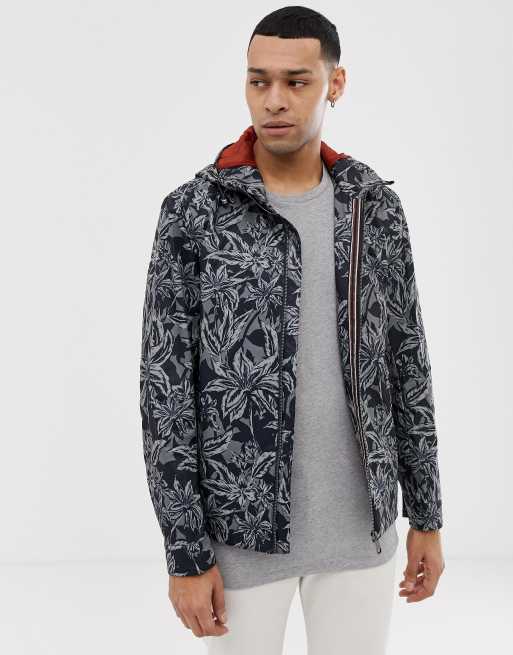 Ted Baker - Giacca con cappuccio e stampa a fiori