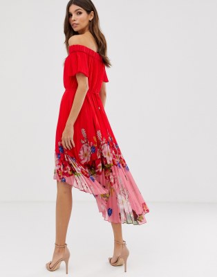 gillyy berry sundae bardot dress