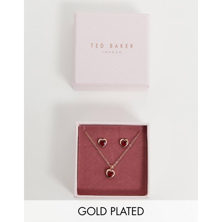 Ted baker sale red heart earrings