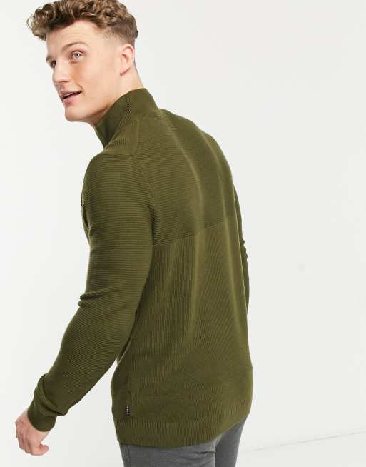 Ted baker half discount zip funnel neck jumper