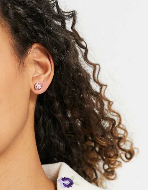 ted baker han crystal heart earrings
