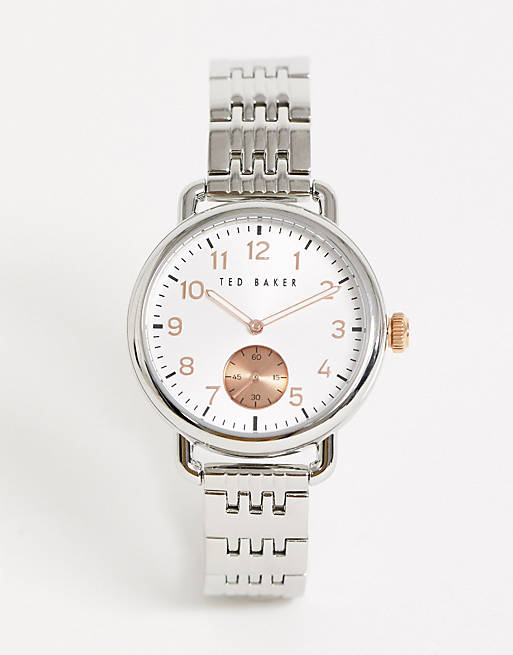 Ted Baker Hannahh bracelet watch in silver | ASOS