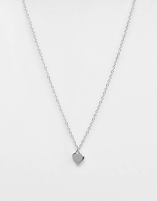 Ted Baker Hara tiny heart pendant necklace in silver
