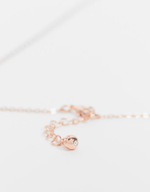 Ted baker hara tiny heart pendant necklace hot sale rose gold