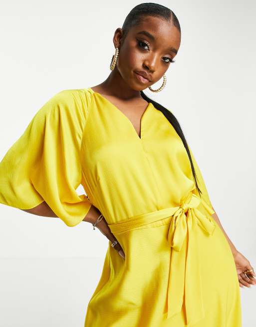 Ted Baker hariiet maxi dress in yellow