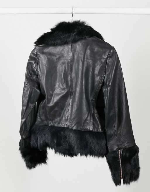 Ted baker shearling on sale jacket