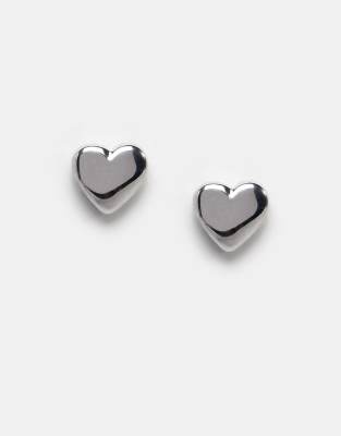 Ted Baker Harly Tiny Heart Stud Earrings in Silver ASOS