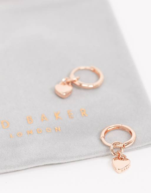 Ted baker deals heart huggie earrings